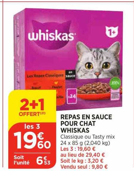 Repas En Sauce Pour Chat Whiskas