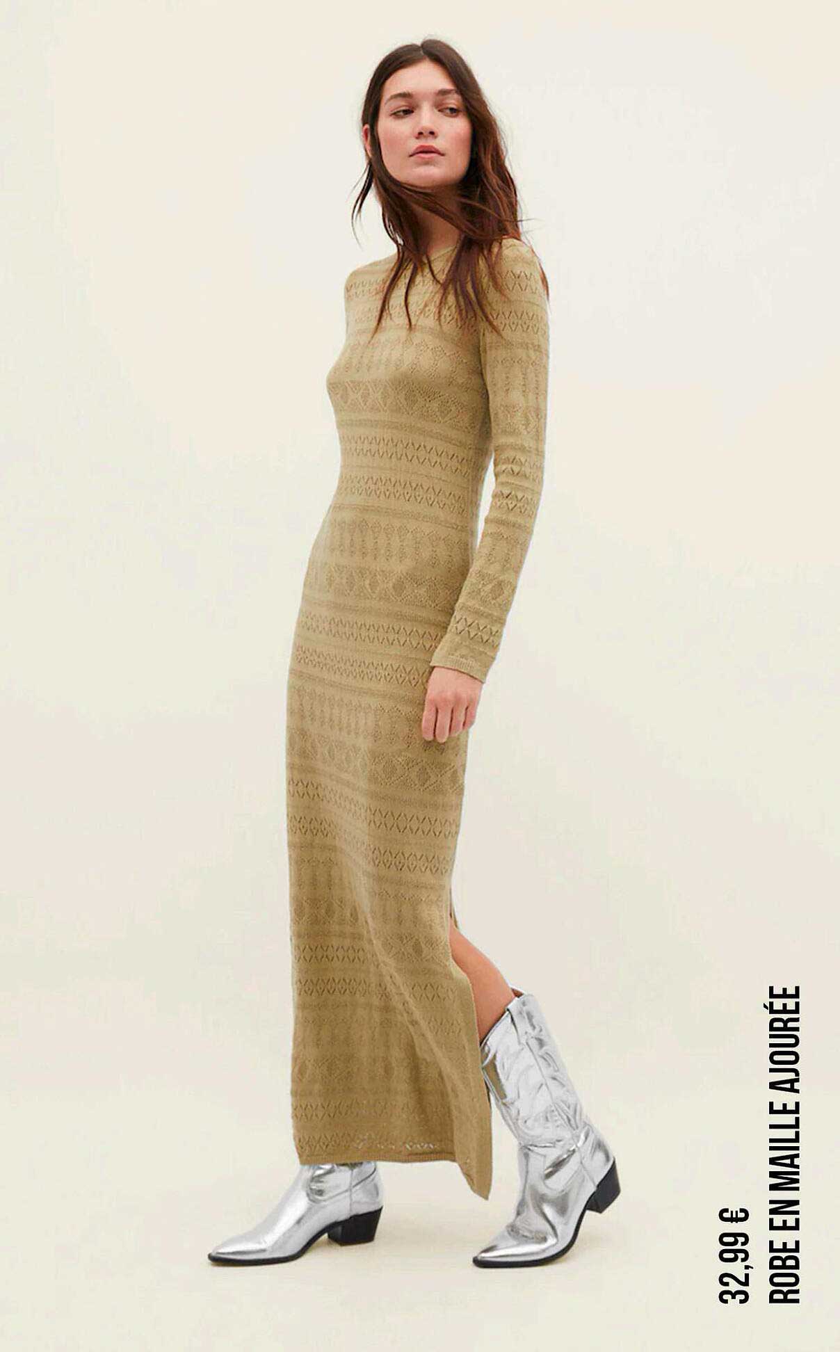 robe ne maille ajourée