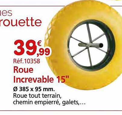 roue increvable 15"