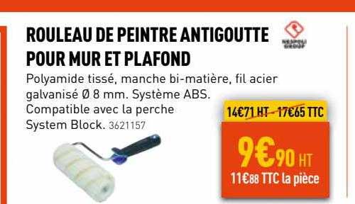 rouleau de peintre antigoutte pour mur et plafond