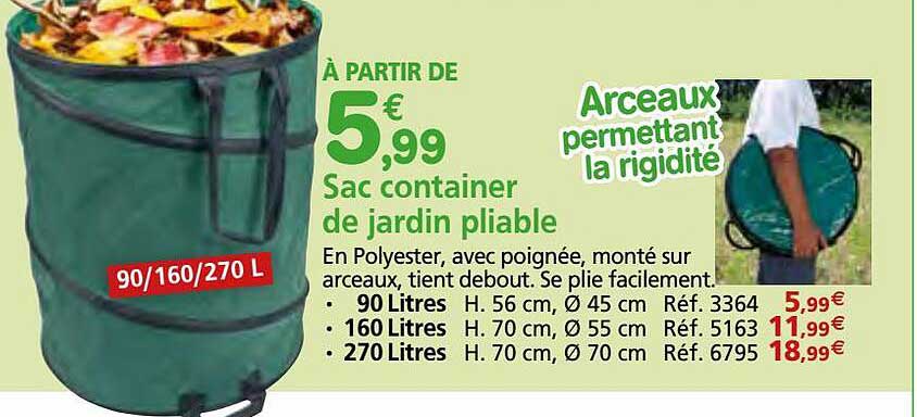 Sac Container De Jardin Pliable
