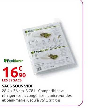 sacs sous vide foodsaver