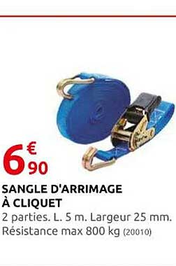 sangle d'arrimage à cliquet