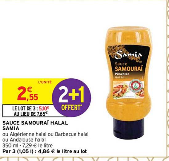 Sauce Samouraï Halal Samia