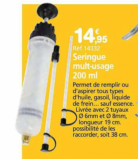 seringue multi-usage 200ml