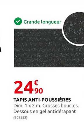 tapis anti-poussières
