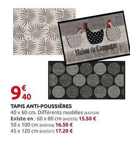 Tapis Anti-poussières