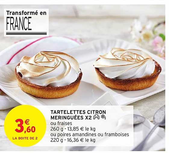Tartelettes Citron Meringuées X 2