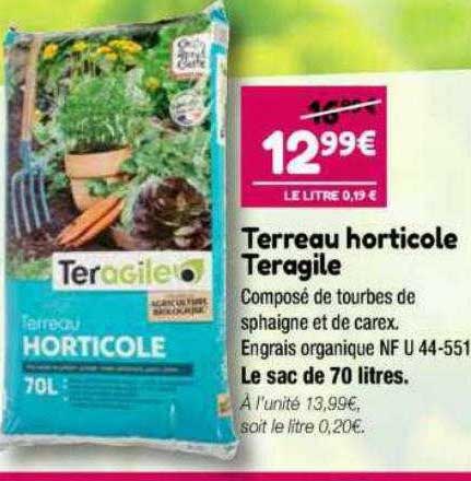 terreau horticole teragile