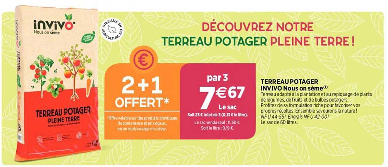 terreau potager invivo nous on sème
