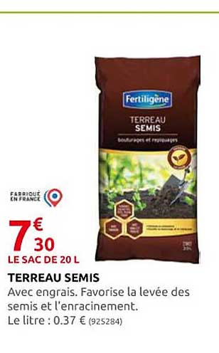 terreau semis fertiligène