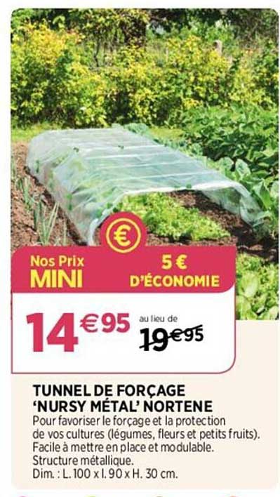 tunnel de forçage "nursy métal" nortène