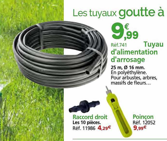 tuyau d'alimentation d'arrosage