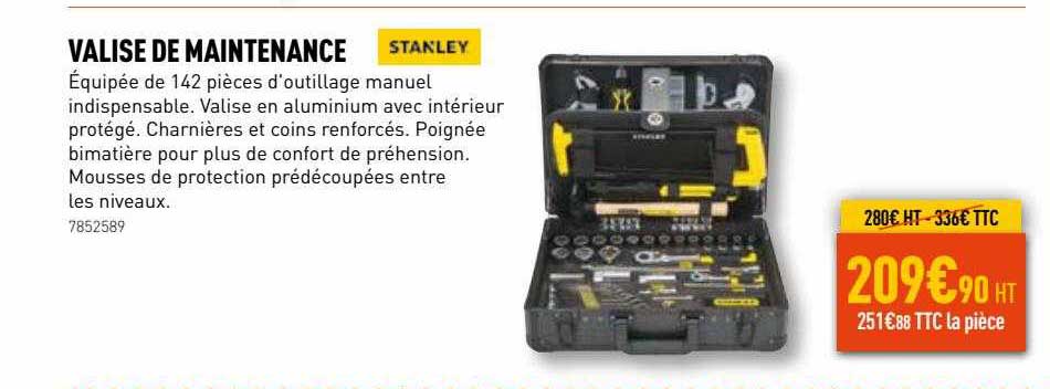 valise de maintenance stanley