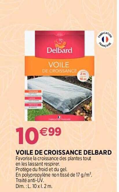 voile de croissance delbard