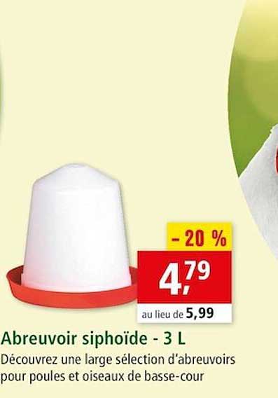 Abreuvoir Siphoïde - 3 L