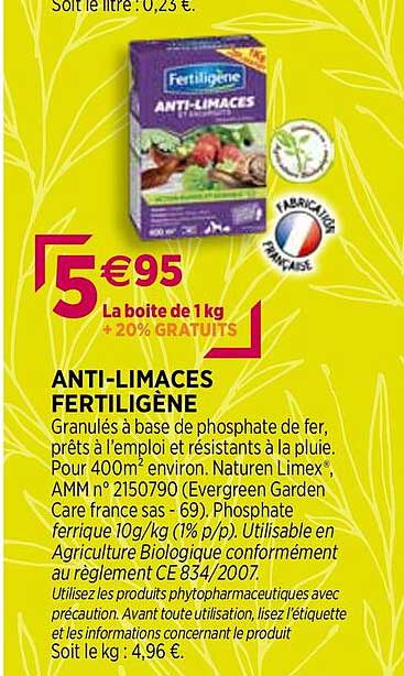 anti-limaces fertiligène