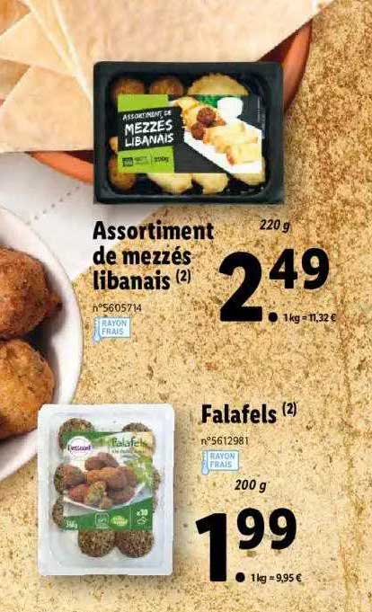 assortiment de mezzé libanais