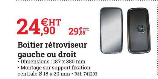 boitier rétroviseur gauche ou droit