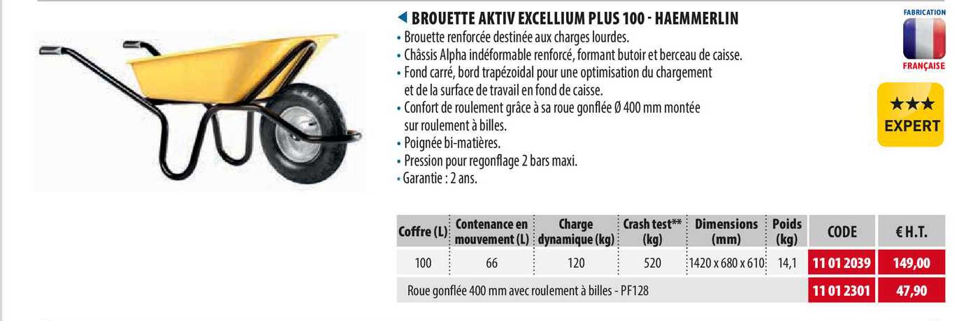 brouette aktiv excellium plus 100 - haemmerlin