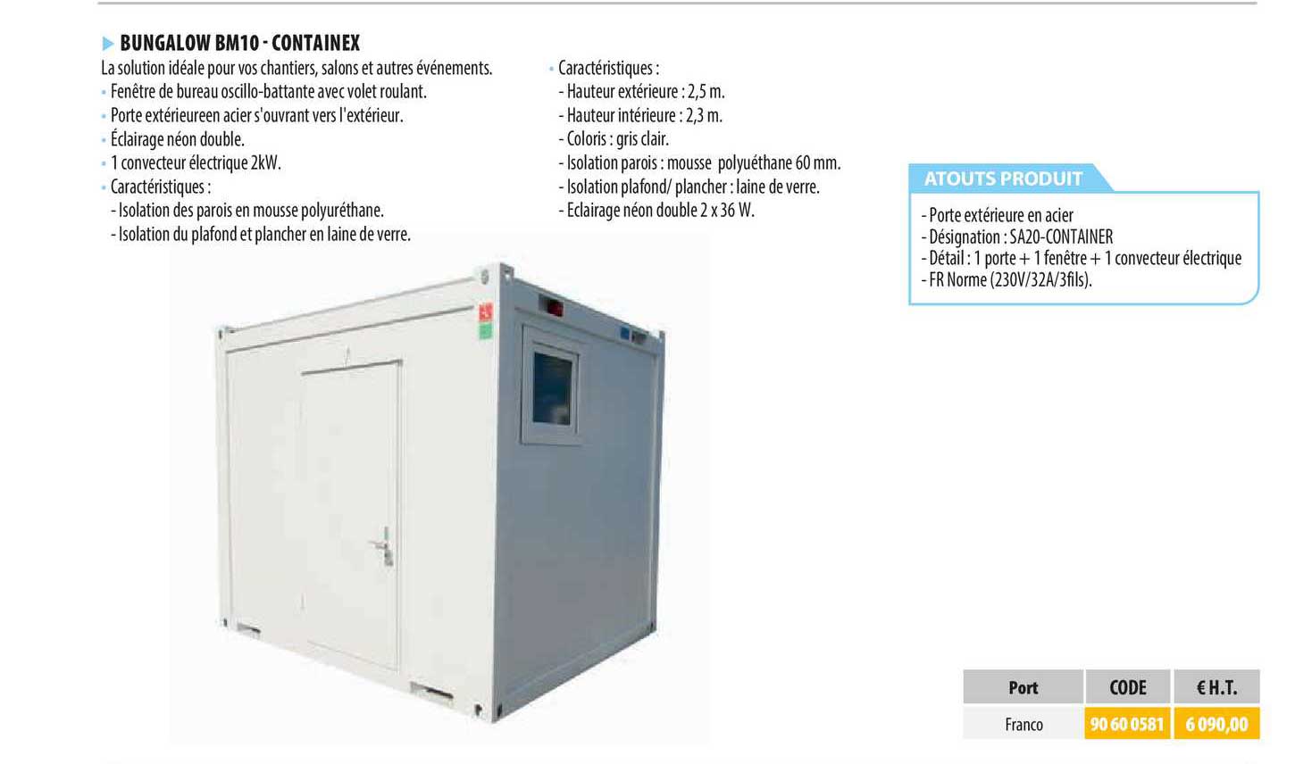 bungalow bm10 - containex