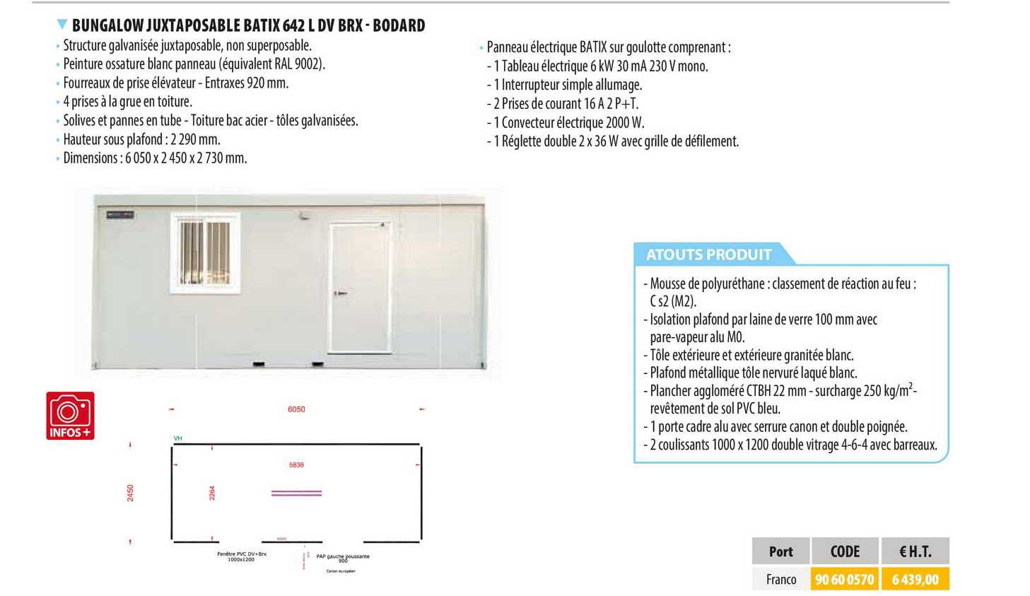bungalow juxtaposable batix 642 l dv brx - bodard