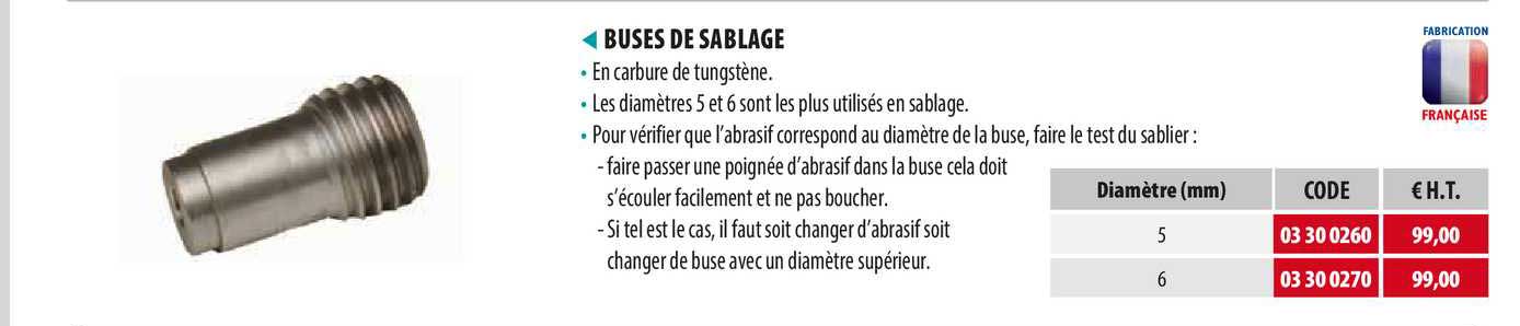 buses de sablage