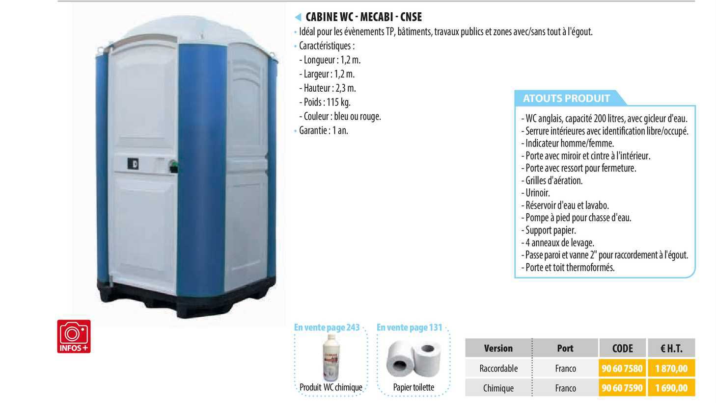 cabine wc - mecabi - cnse