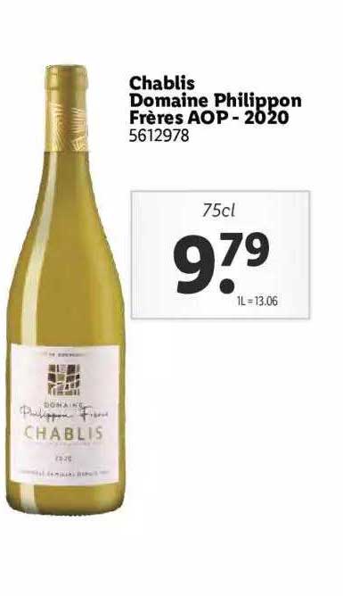 chablis domaine philippon frère aop - 2020