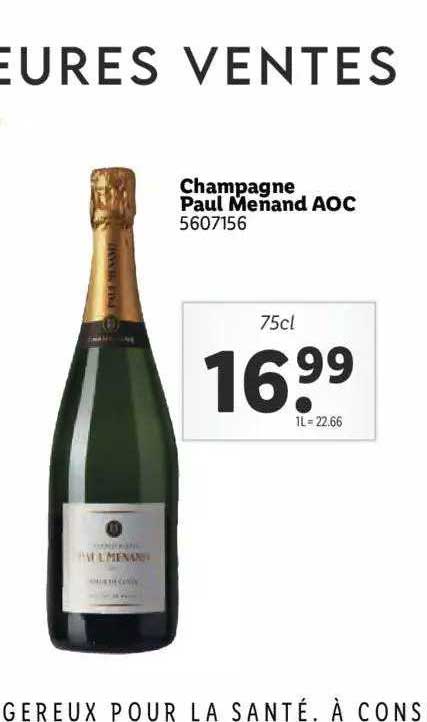 Champagne Paul Menand Aoc