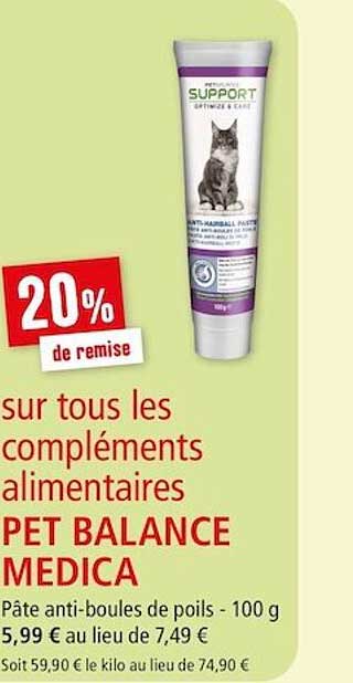 compléments alimentaires pet balance medica