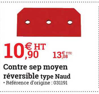 contre sep moyen réversible type naud