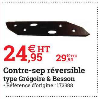 contre-sep réversible type grégoire & besson