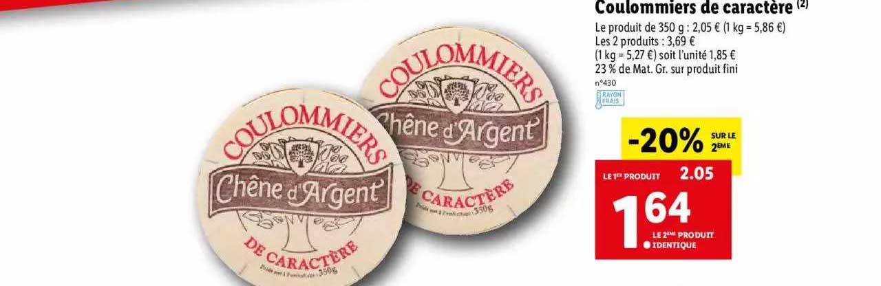 coulommiers de caractère chêne d'argent