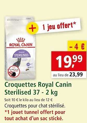 croquettes royal canin sterilised 37 - 2 kg
