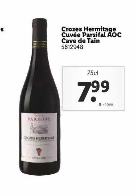 crozes hermitage cuvée parsifal aoc cave de tain