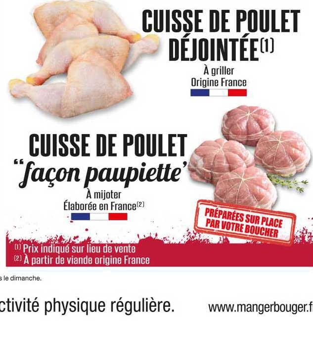 cuisse de poulet déjointée, cuisse de poulet "façon paupiette"