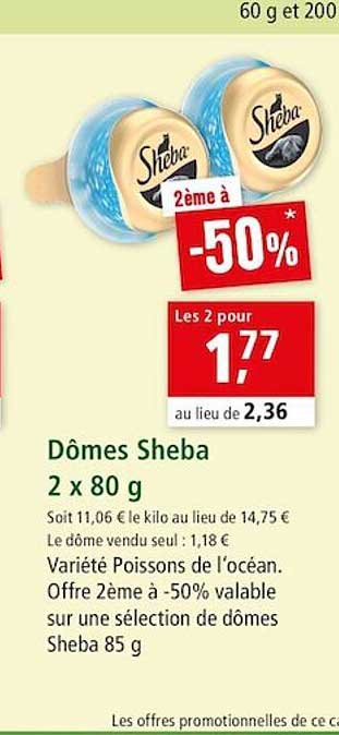 Dômes Sheba 2 X 80 G