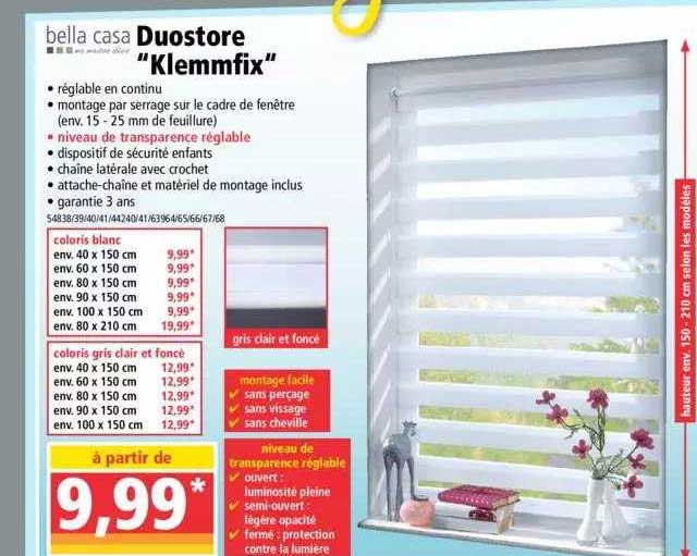 duostor "klemmfix" bella casa