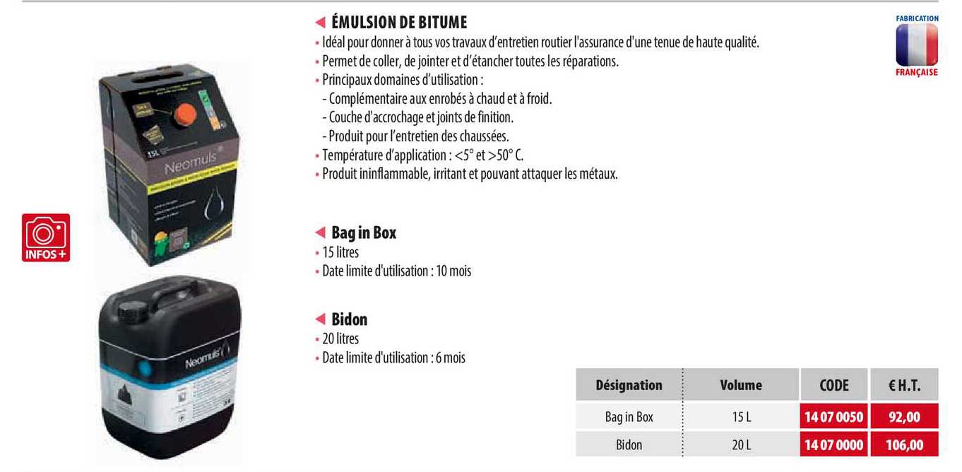 émulsion De Bitume