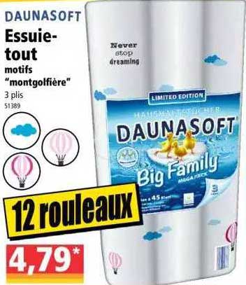 essuie-tout motifs "montgolfière" dausasoft