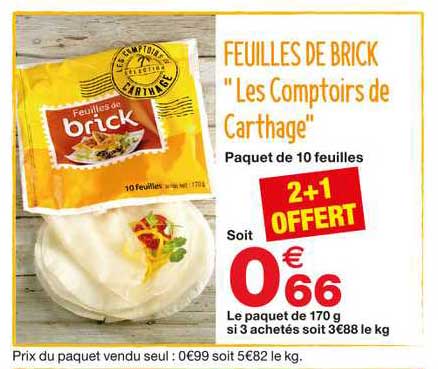 Feuilles De Brick "les Comptoirs De Carthage"