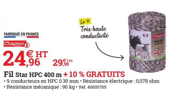fil star hpc 400 m + 10% gratuits