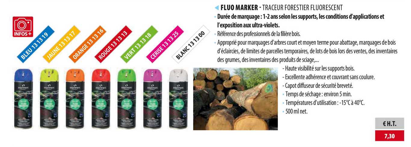 Fluor Marker - Traceur Forestier Fluorescent