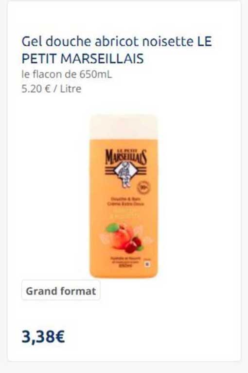 Gel Douche Abricot Noisette Le Petit Marseillais