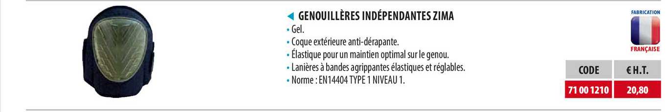 Genouillères Indépendantes Zima