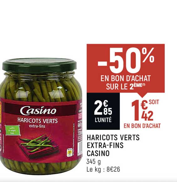 haricots verts extra-fins casino
