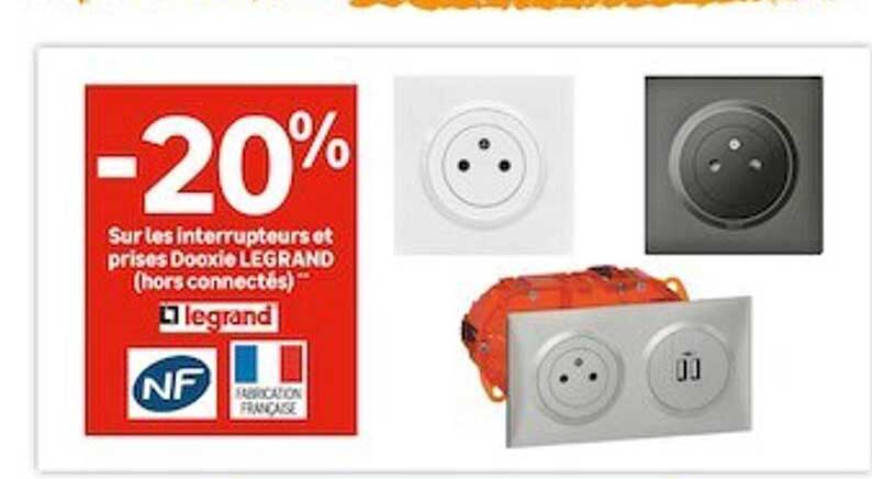 interrupteurs et prises dooxie legrand