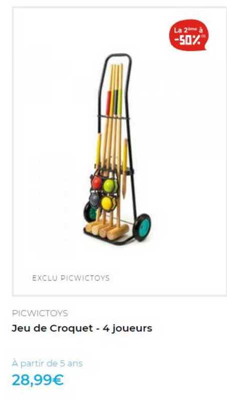 Jeu De Croquet - 4 Joueurs