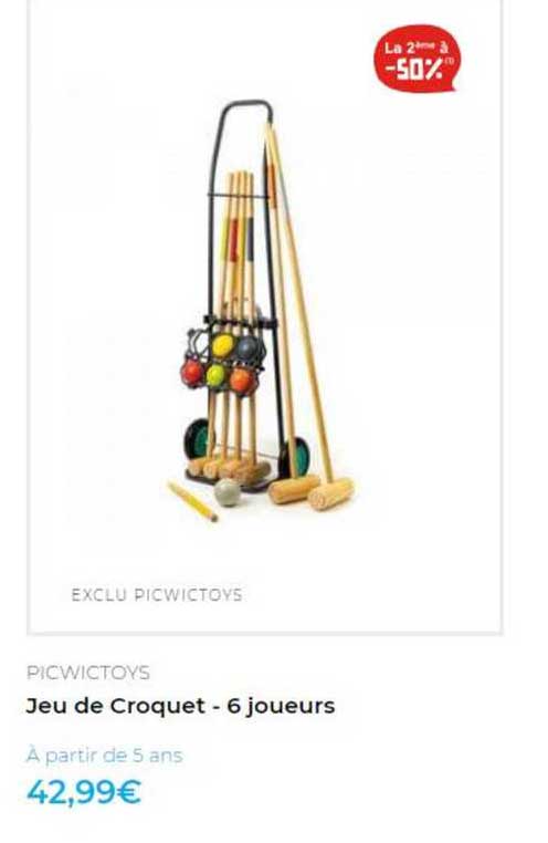 jeu de croquet - 6 joueurs